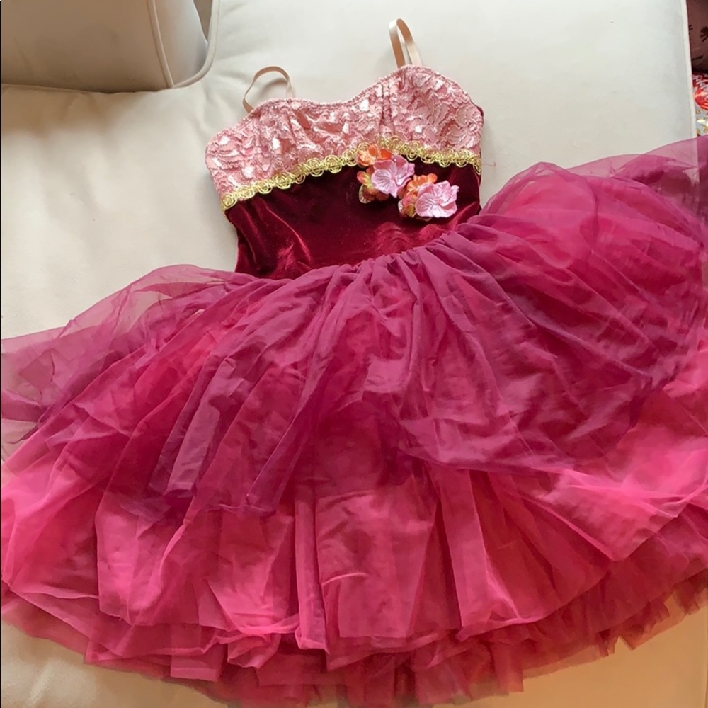 Velvet & Tulle Ballet TuTu w lace, flowers 👯‍♂️